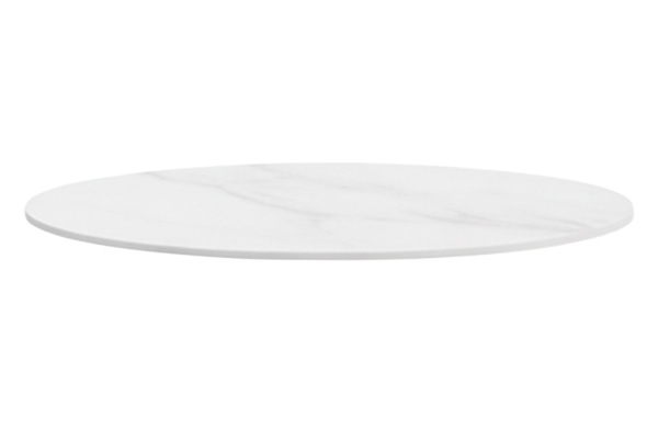 top bianco tondo 70×70 PIETRA SINTERIZZATA EFFETTO MARMO